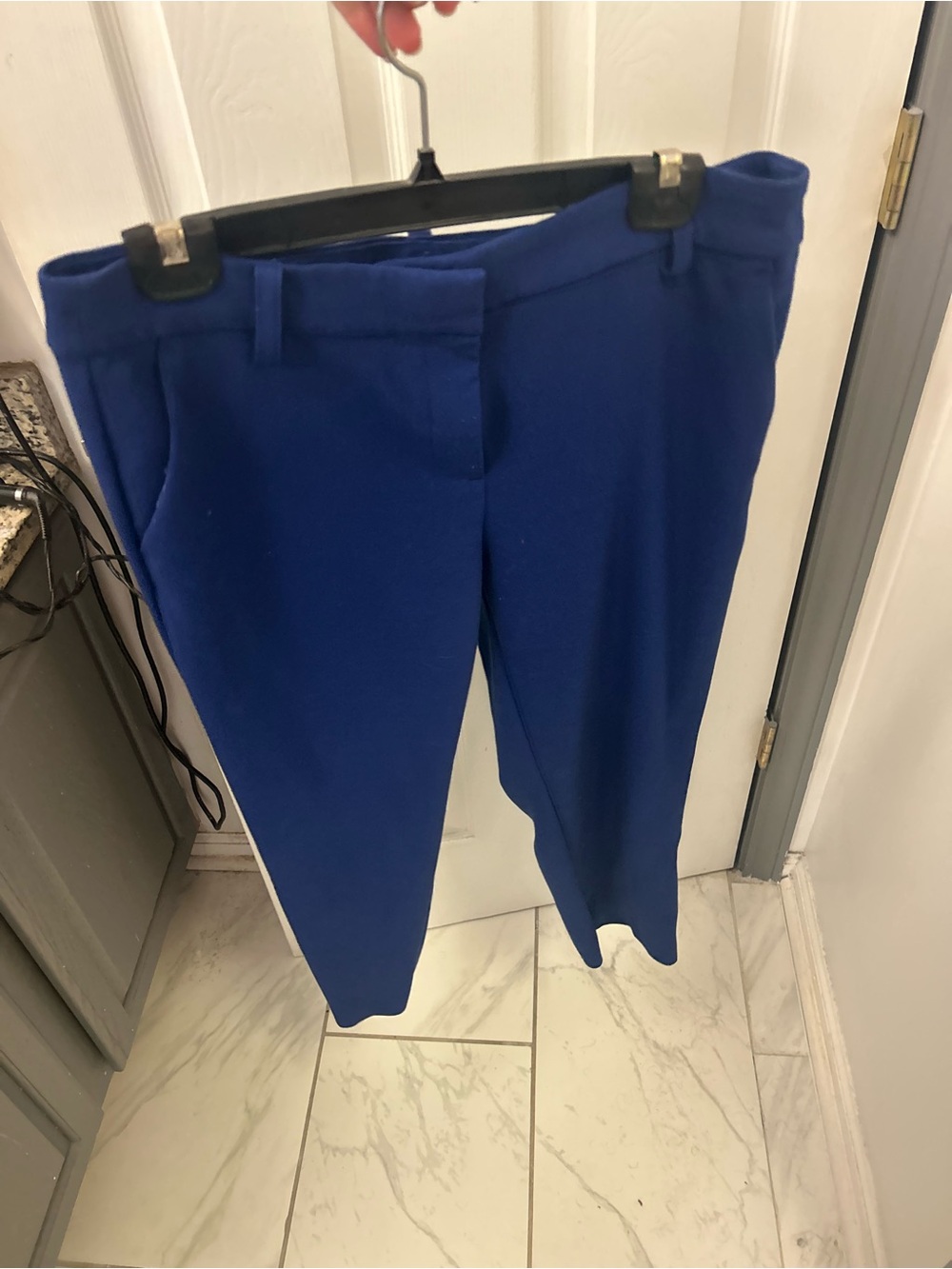 LOFT RIVERA slim curvy blue dress pants.